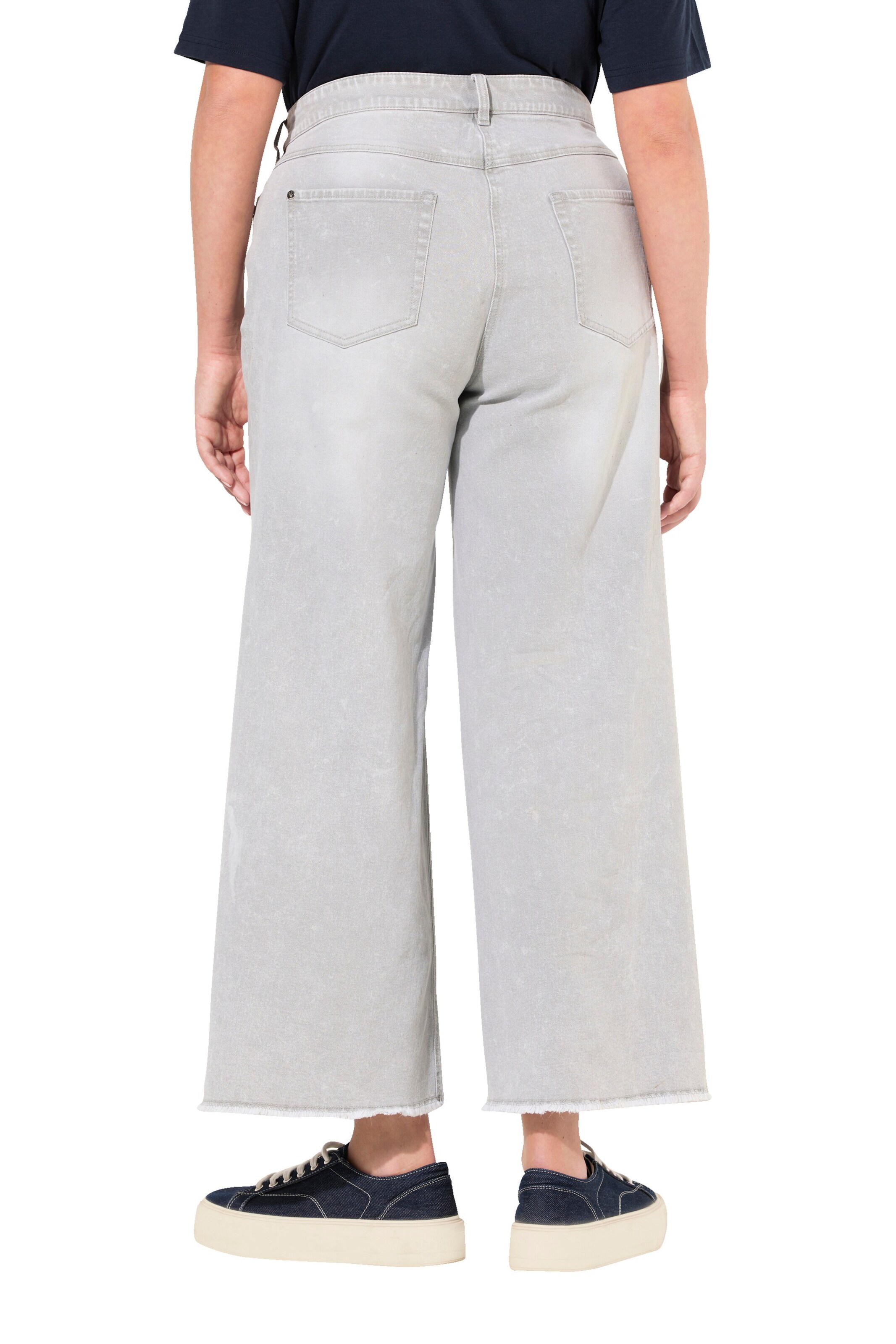 Ulla Popken Wide leg Jeans in Grey