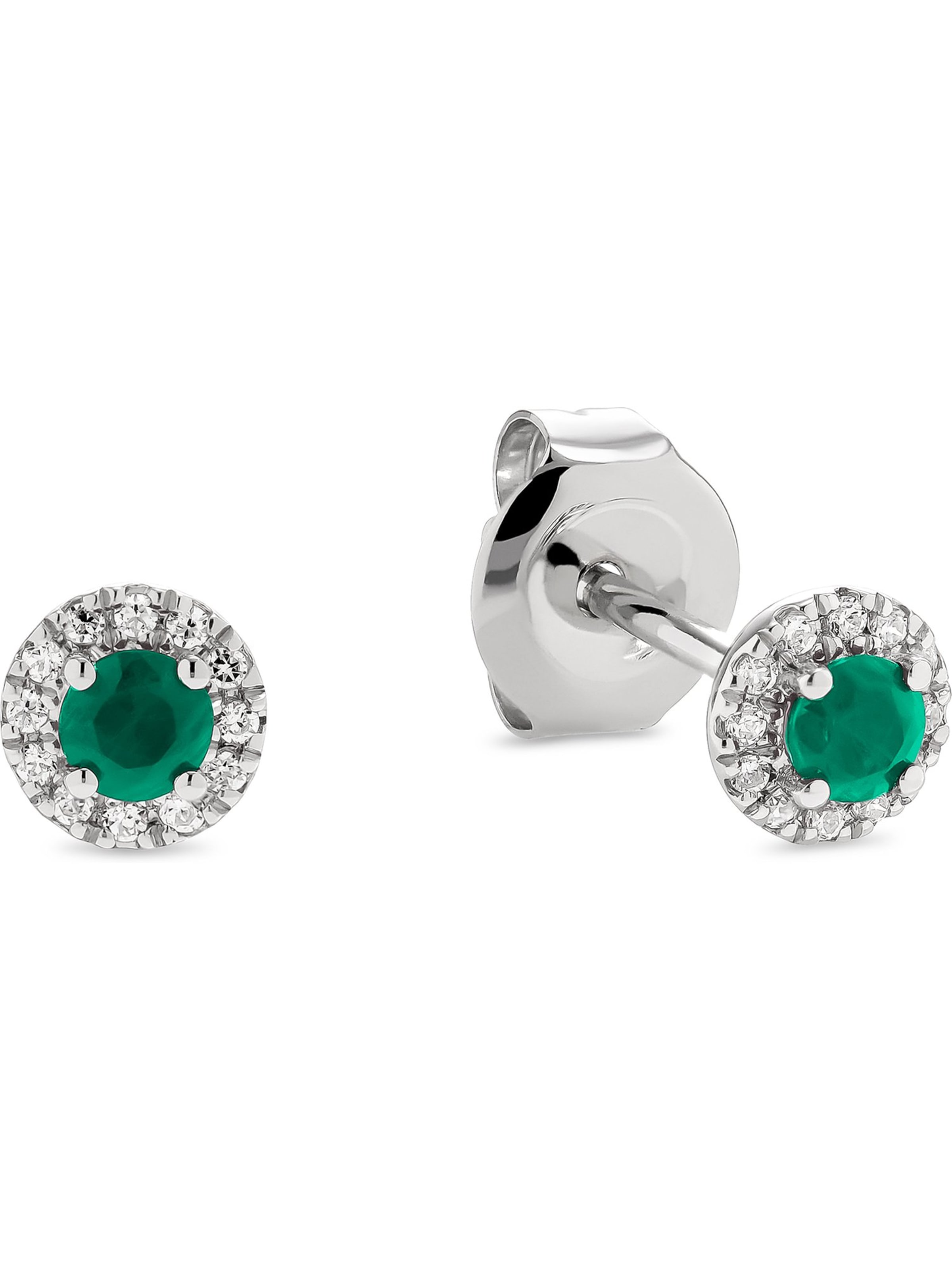 CHRIST Earrings in Green: front