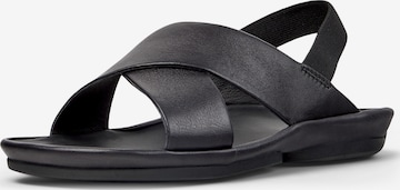 CAMPER - Sandálias com tiras ' Right Isla ' em preto: frente