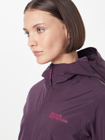 JACK WOLFSKIN Sportjacke 'MOONRISE' in Lila