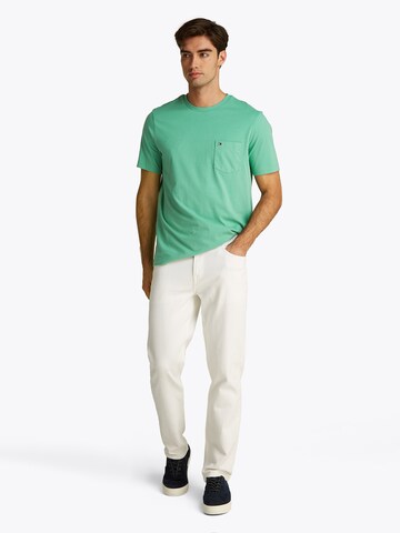 TOMMY HILFIGER - Camisa 'ESSENTIAL' em verde