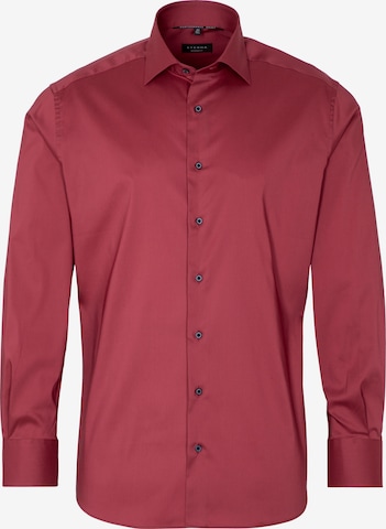 ETERNA Slim fit Overhemd in Rood: voorkant