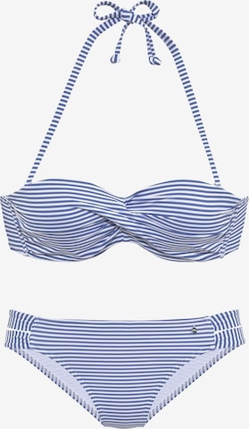 s.Oliver Bandeau Bikini värissä sininen: edessä