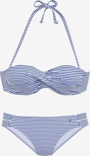 Costum de baie două piese s.Oliver pe albastru cobalt / alb, Vizualizare produs