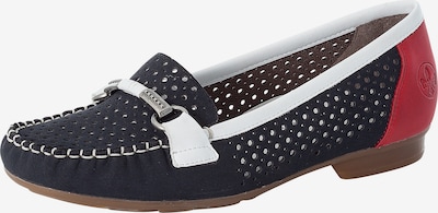 Rieker Moccasin in Night blue / Red / White, Item view