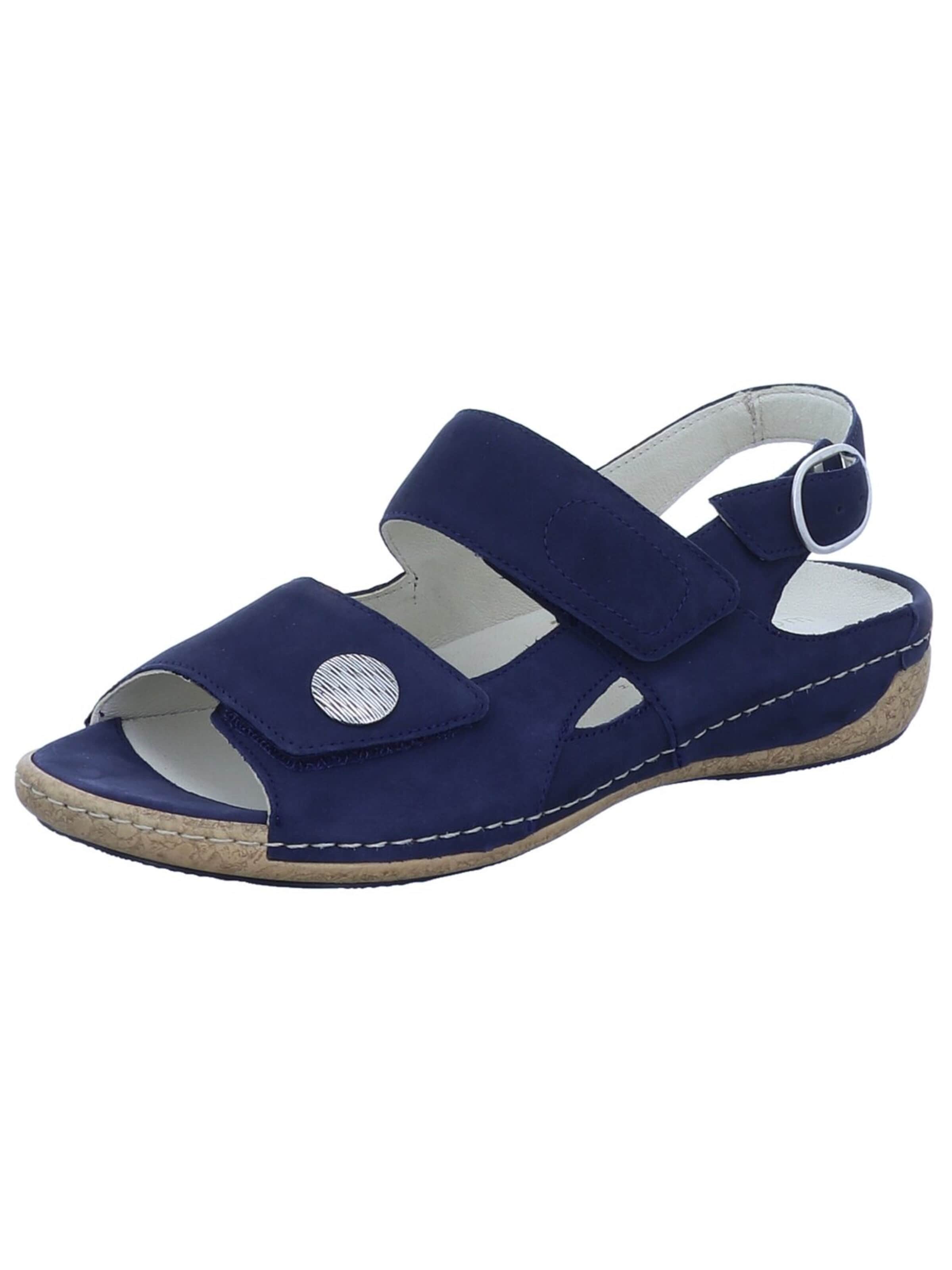 WALDLÄUFER - Sandalias 'Sandale Damen 342002 191 217 Echtleder in blau' en azul: frente
