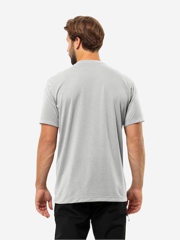 JACK WOLFSKIN Funkcionalna majica 'VONNAN' | siva barva