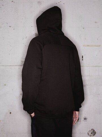 ABOUT YOU x Rewinside Zip-Up Hoodie 'Marco' in Black