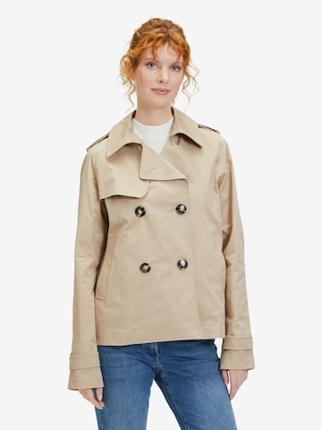 Amber & June Between-Season Jacket in Beige: front