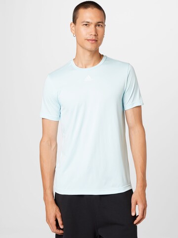 ADIDAS SPORTSWEAR Performance Shirt '3-Bar Graphic' in Blue: front