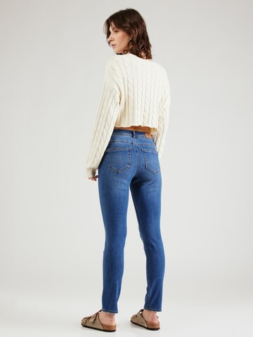 Coupe slim Jean 'WAUW' ONLY en bleu