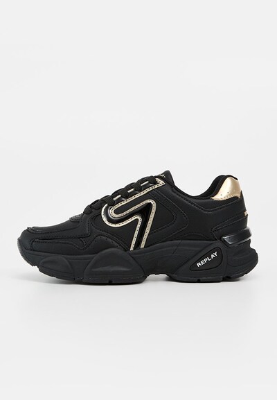 REPLAY Sneaker in 37 in gold / schwarz, Produktansicht
