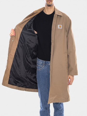 Carhartt WIP Between-season jacket 'Webster Coat Leather / Leather' in Brown