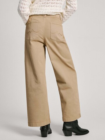 Pepe Jeans Wide leg Jeans 'TANIA' in Beige