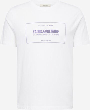 Zadig & Voltaire T-shirt 'BLASON GUM' i vit: framsida