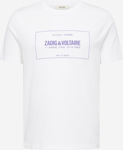 Zadig & Voltaire Skjorte 'BLASON GUM' i lilla / hvit, Produktvisning
