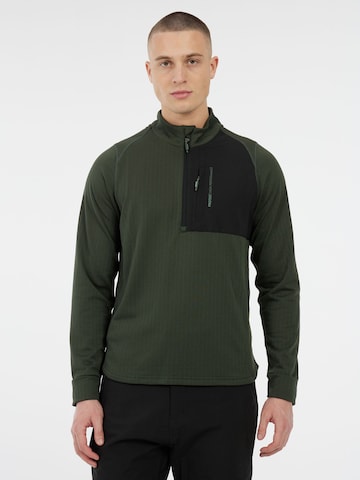 PROTEST Sports sweatshirt 'PRTCatcher' in Green: front