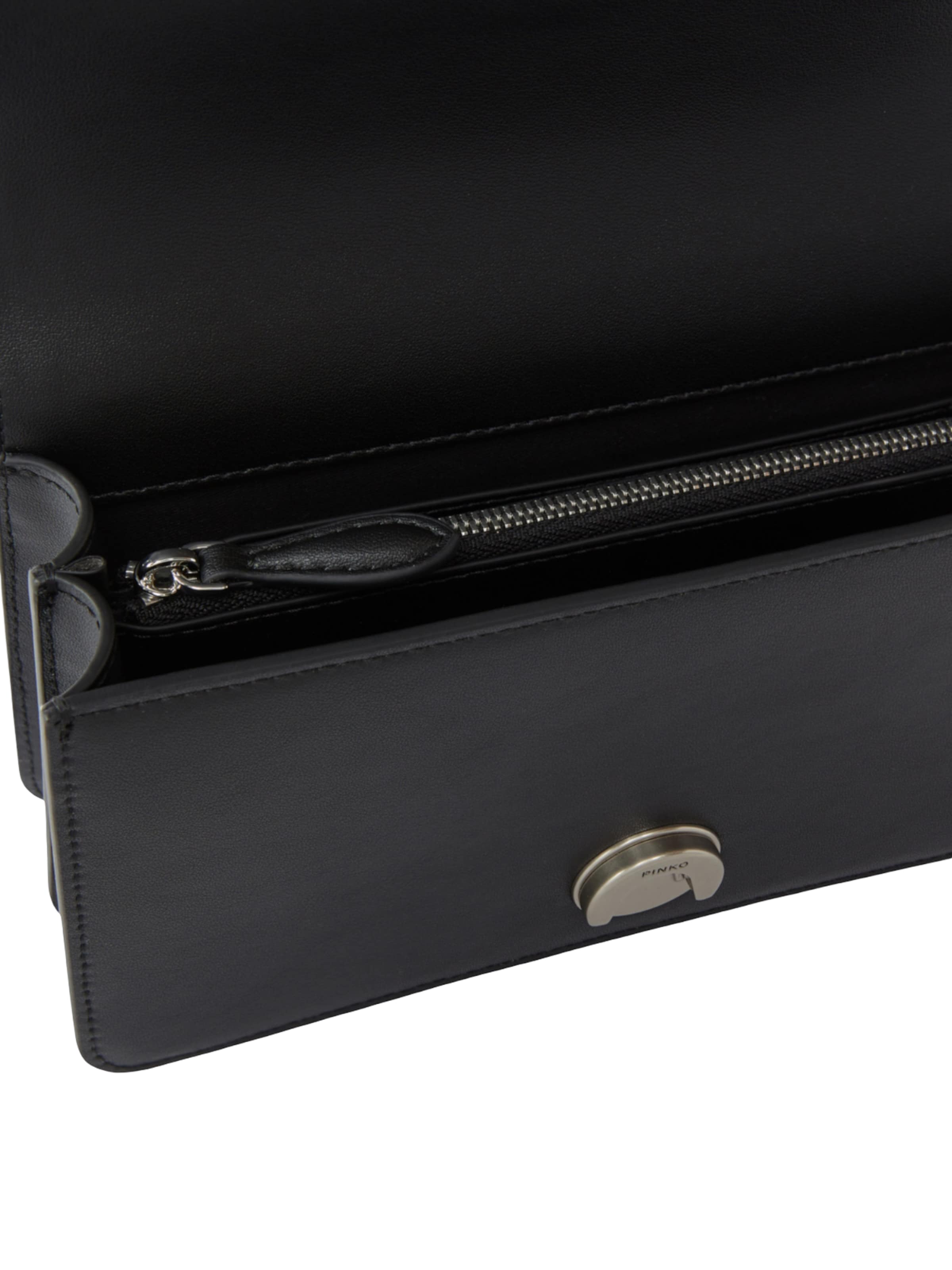 PINKO - Bolso de hombro 'LOVE ONE' en negro