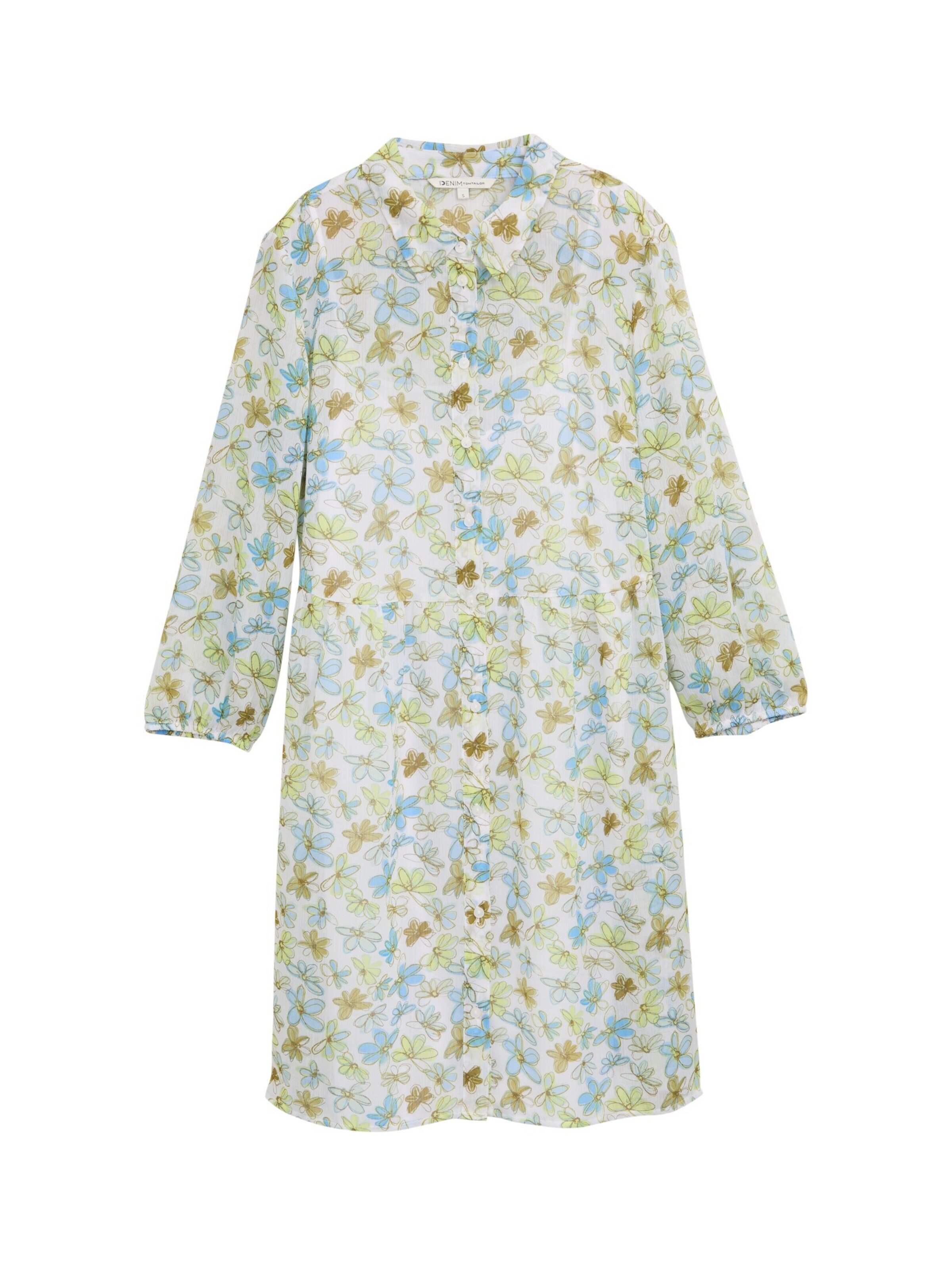 TOM TAILOR DENIM Kleid in Weiß: Vorderseite