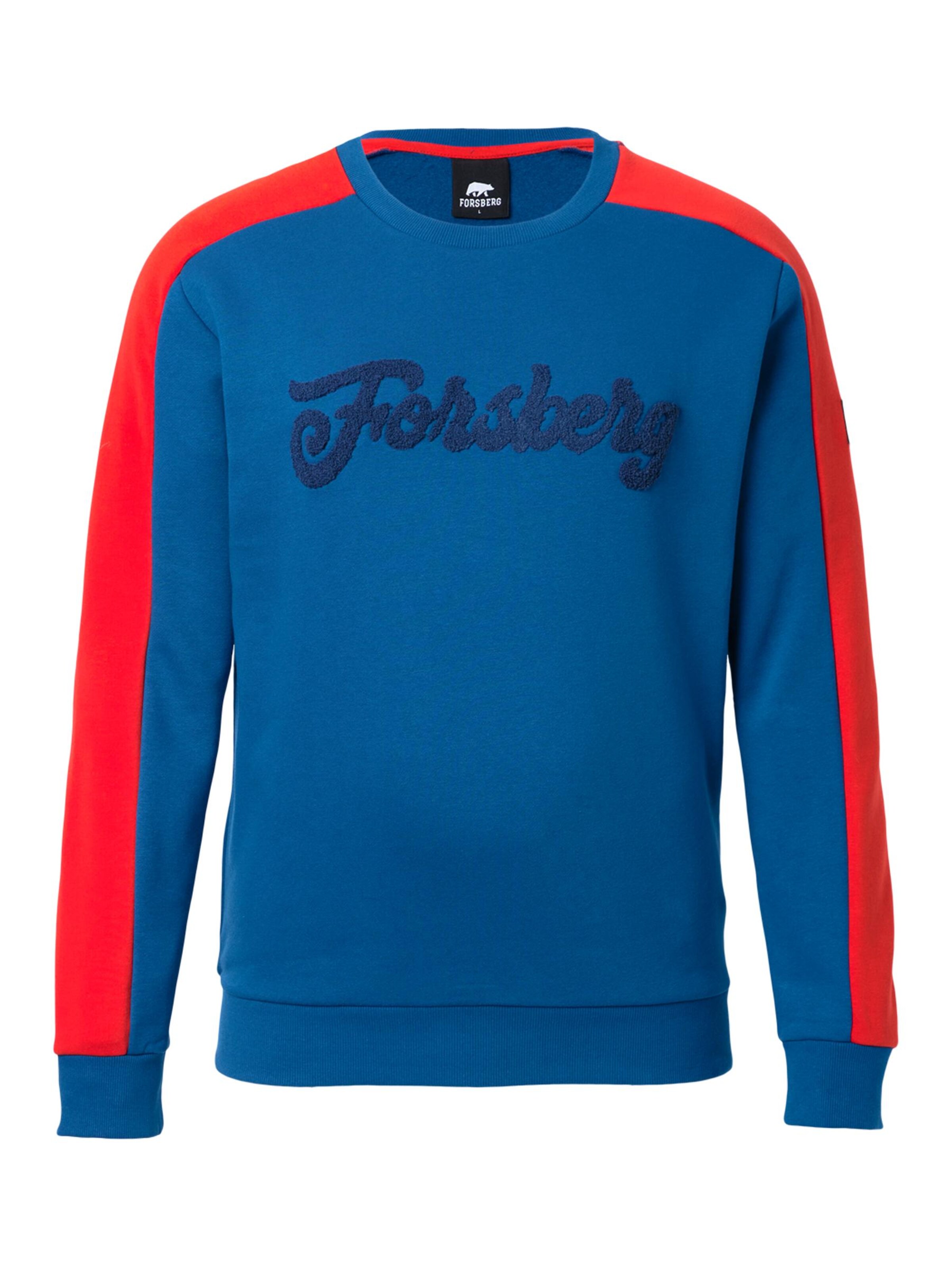 FORSBERG Sweatshirt 'mit Vintage Logo Sweatshirt' in Blue: front