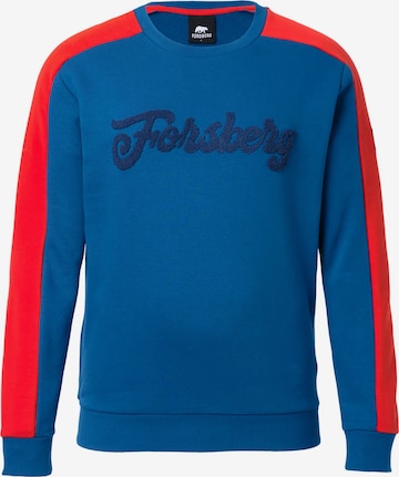 FORSBERG Sweatshirt 'mit Vintage Logo Sweatshirt' in Blue: front