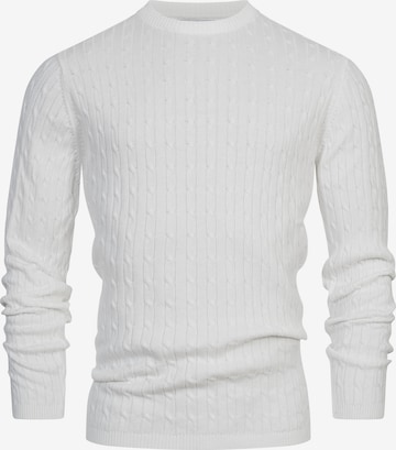 Kronstadt Trui 'Cable' in Wit: voorkant
