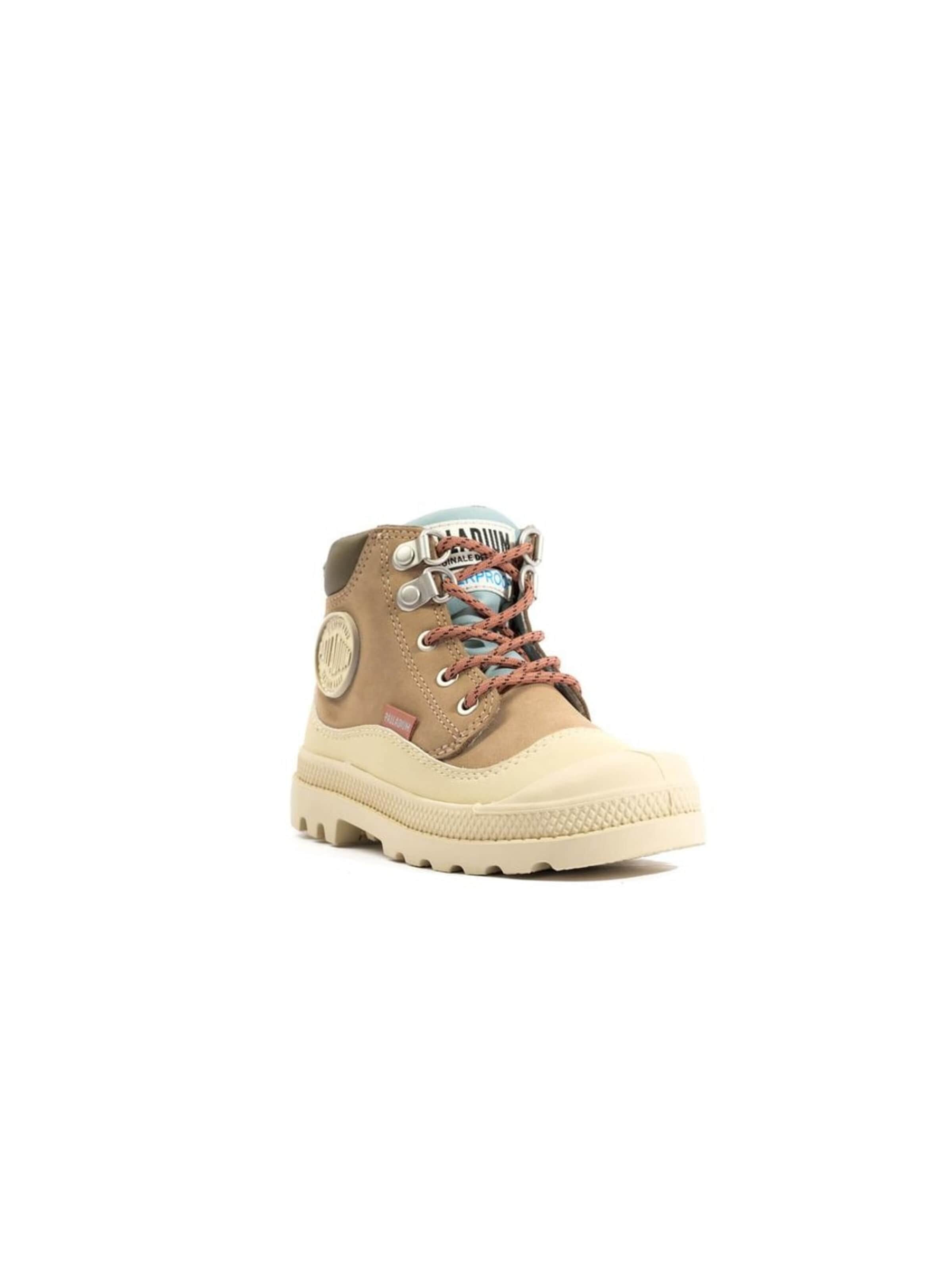 Bottes Palladium en beige : devant