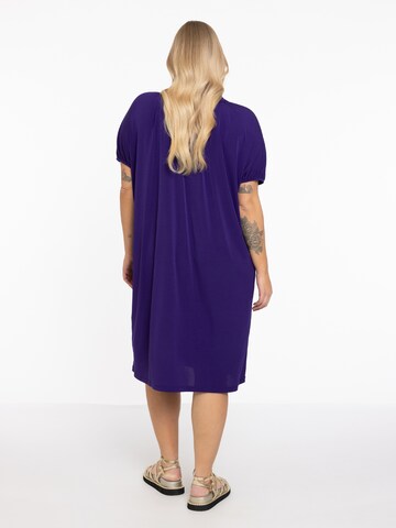 Yoek Dress in Purple