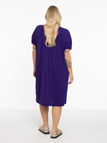 Yoek Dress in Purple
