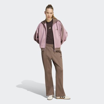 ADIDAS SPORTSWEAR Athletic Zip-Up Hoodie in Pink