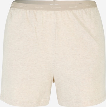 Calvin Klein Underwear سروال البيجاما بلون بيج: الأمام