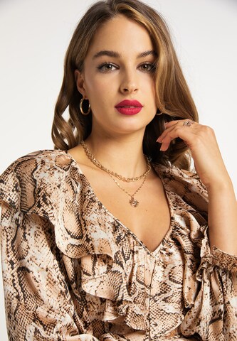 Robe faina en marron