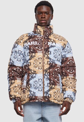 Karl Kani Winter jacket in Brown: front