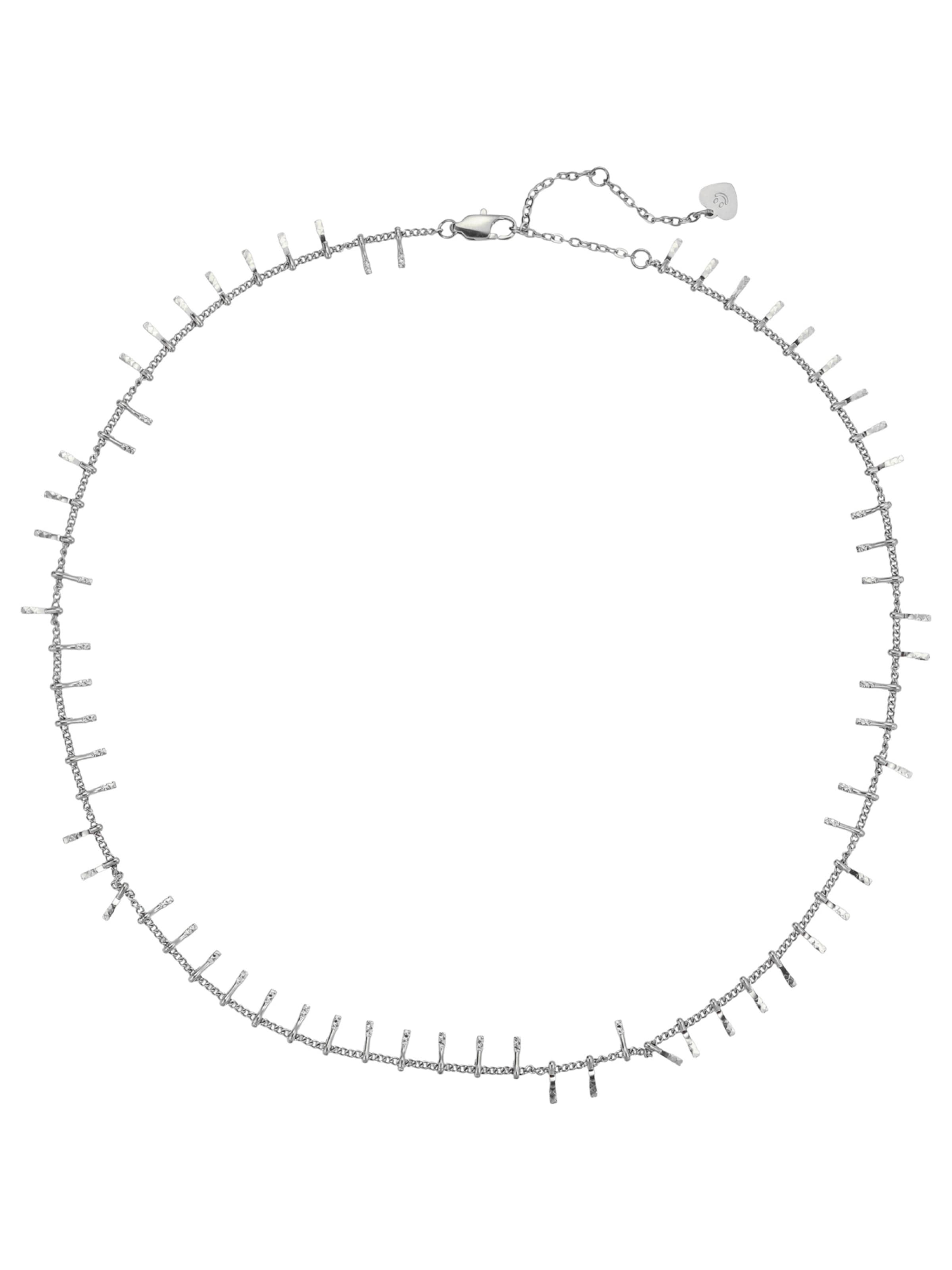 Hey Happiness Necklace 'Bar Drop' in Silver