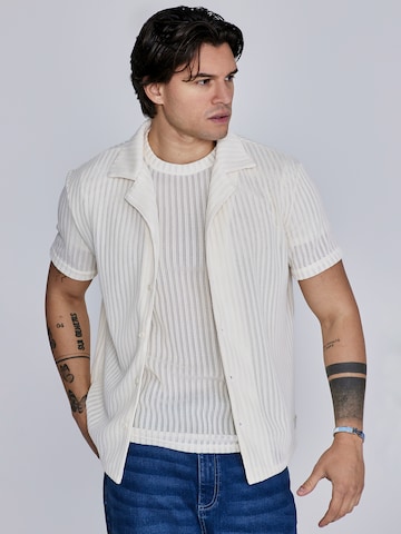 SikSilk Regular fit Overhemd in Beige