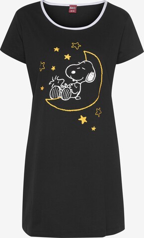 PEANUTS Nightgown in Black: front