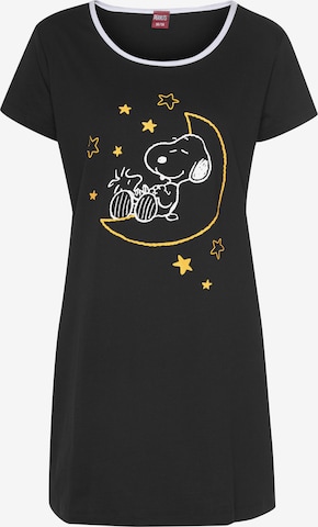 PEANUTS Nightgown in Black: front