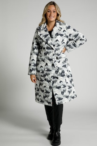 Ulla Popken Winter Coat in Grey: front