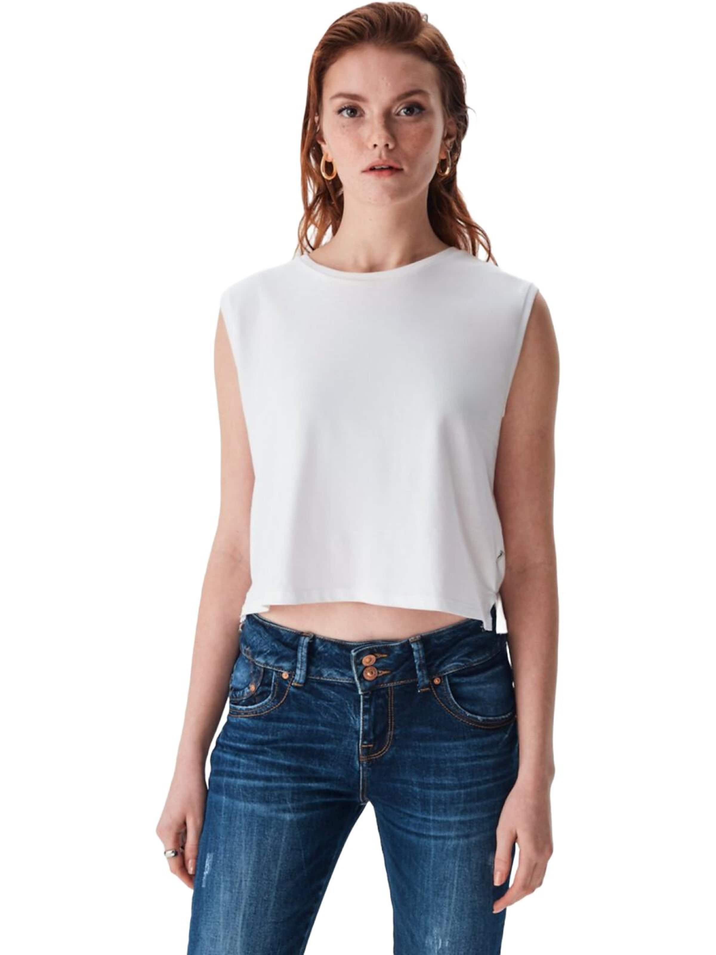 LTB Jeans - Slimfit Vaquero 'LTB Jeans Molly M Skinny Leg Mid Waist Mid Indigo Jeanshose' en azul