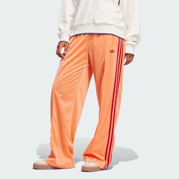 ADIDAS ORIGINALS Wide leg Sports trousers 'Adicolor Classic Firebird' in Orange: front