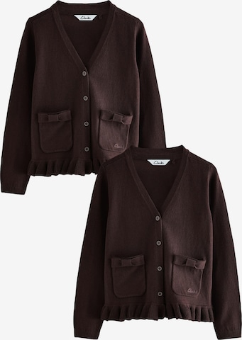 CLARKS Knit Cardigan in Brown: front