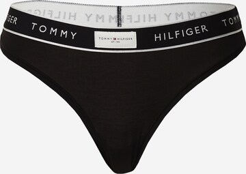 Tommy Hilfiger Underwear Thong in Black: front