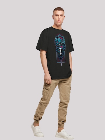 T-Shirt 'Harry Potter Neon Nagini' F4NT4STIC en noir