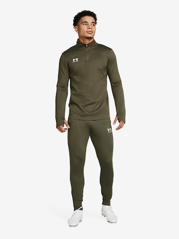 UNDER ARMOUR Slim fit Workout Pants 'Challenger' in Green