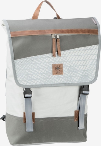 360 Grad Backpack in Grey: front