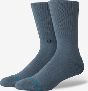 Stance Socks in Blue: front