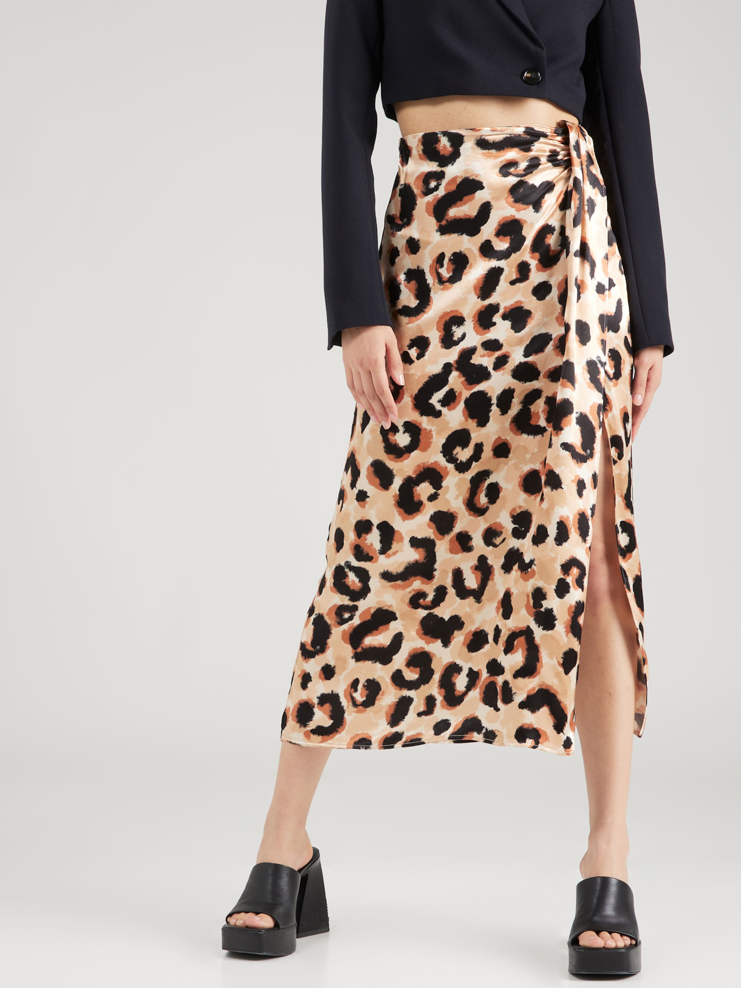 Leopard print midi skirt topshop hot sale