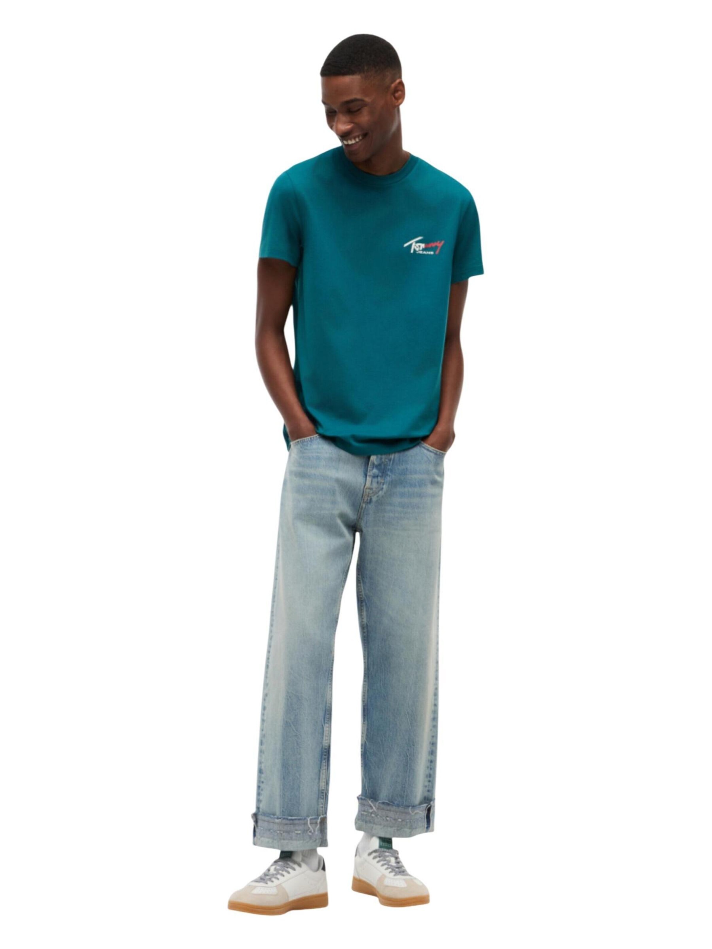 Maglietta 'DM0DM22538' di Tommy Jeans in verde