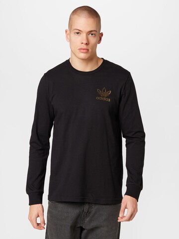 ADIDAS ORIGINALS Shirt 'Golden Chains - 50 Years Of Trefoil' in Black: front