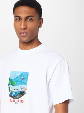 Woodbird T-shirt 'Cole Como' i vit
